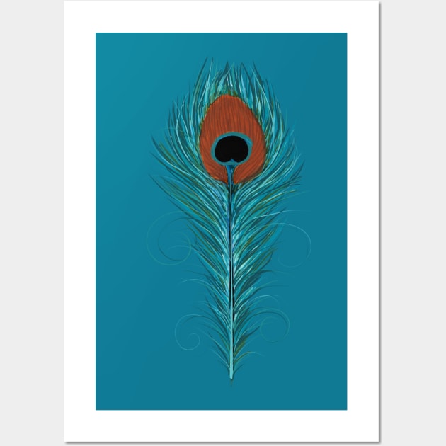 Peacock feather Wall Art by bubbsnugg